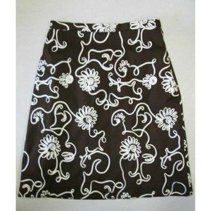 Nieman Marcus embellished print skirt SIZE 8